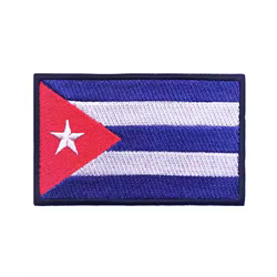 Parche brazalete Cuba – Insignia militar bordada con velcro