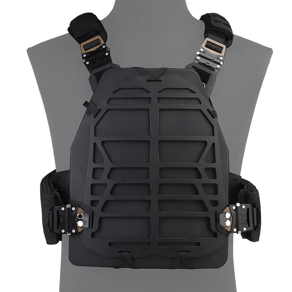 Chaleco táctico MOLLE de liberación rápida ligero para airsoft y caza - imagen 2