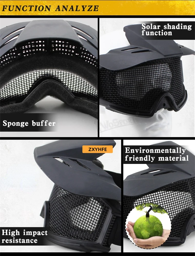 Gafas tácticas ligeras para exteriores