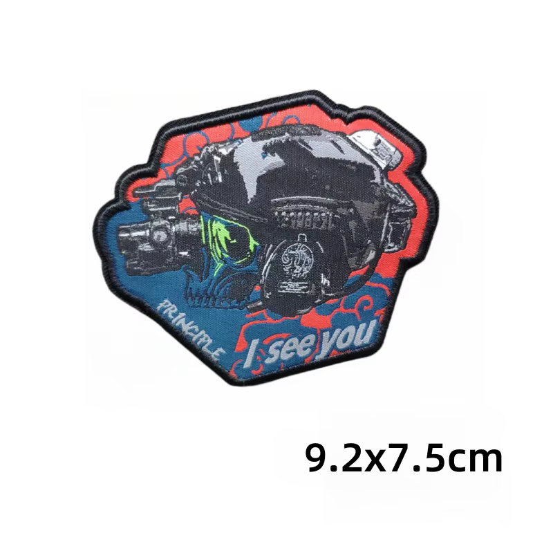 Detalle del estampado del parche táctico
