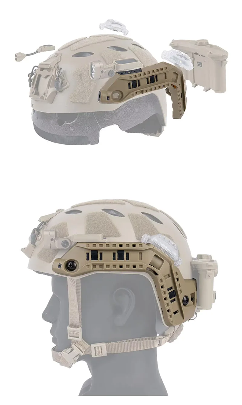 ARC Montura modular casco táctico Super Highcut Fast airsoft combate - imagen 4