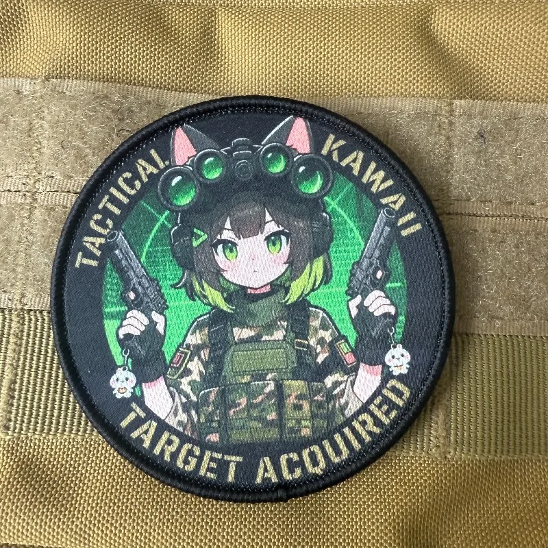 Parche táctico gatuno con velcro y emblema militar para uniforme - imagen 3