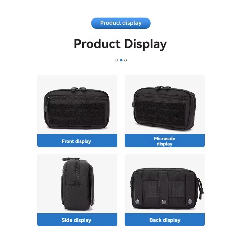 Bolsa táctica MOLLE de cintura EDC compacta para teléfono y útiles - imagen 4