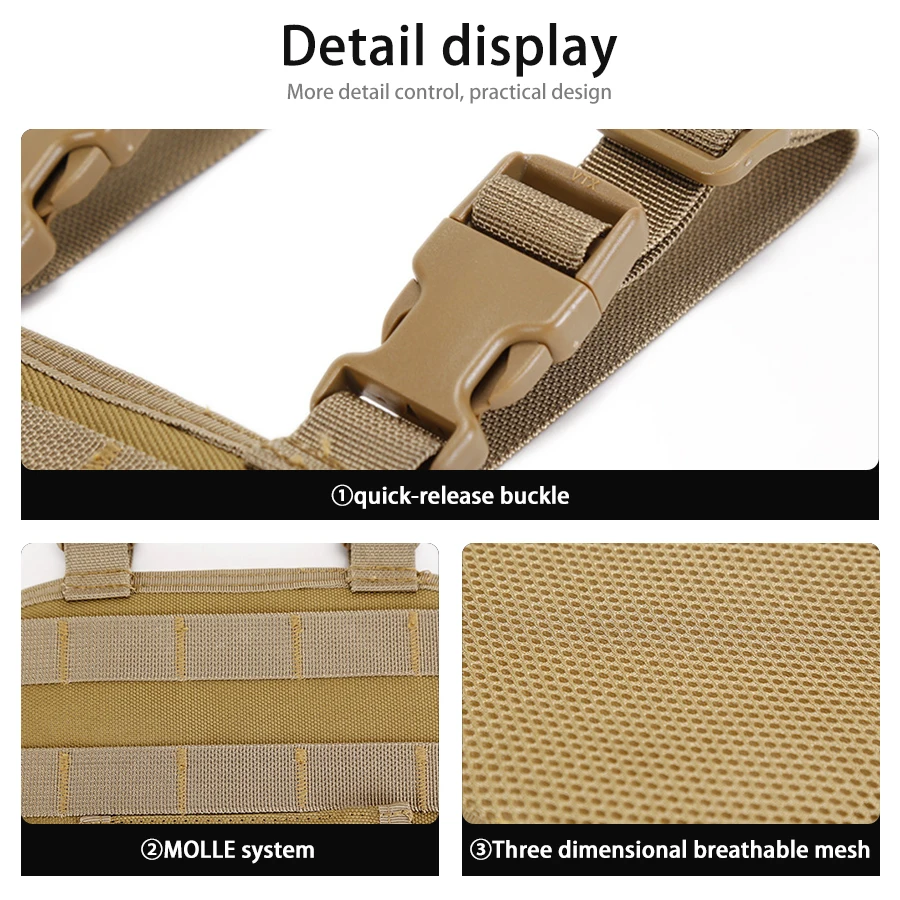 Funda de Pierna MOLLE Modular para Equipamiento Táctico - imagen 3