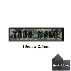 Parche táctico velcro camuflaje – Personalizable con nombre para chaleco
