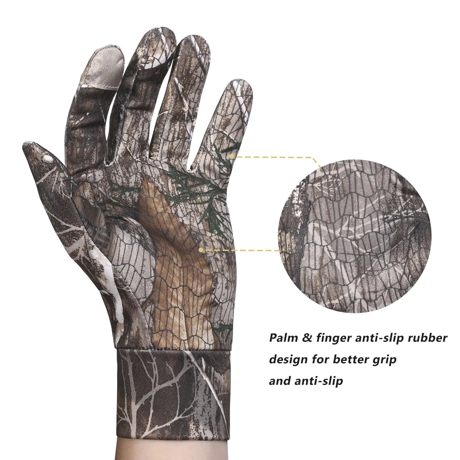 Guantes tácticos camuflaje con pantalla táctil antideslizantes - imagen 2