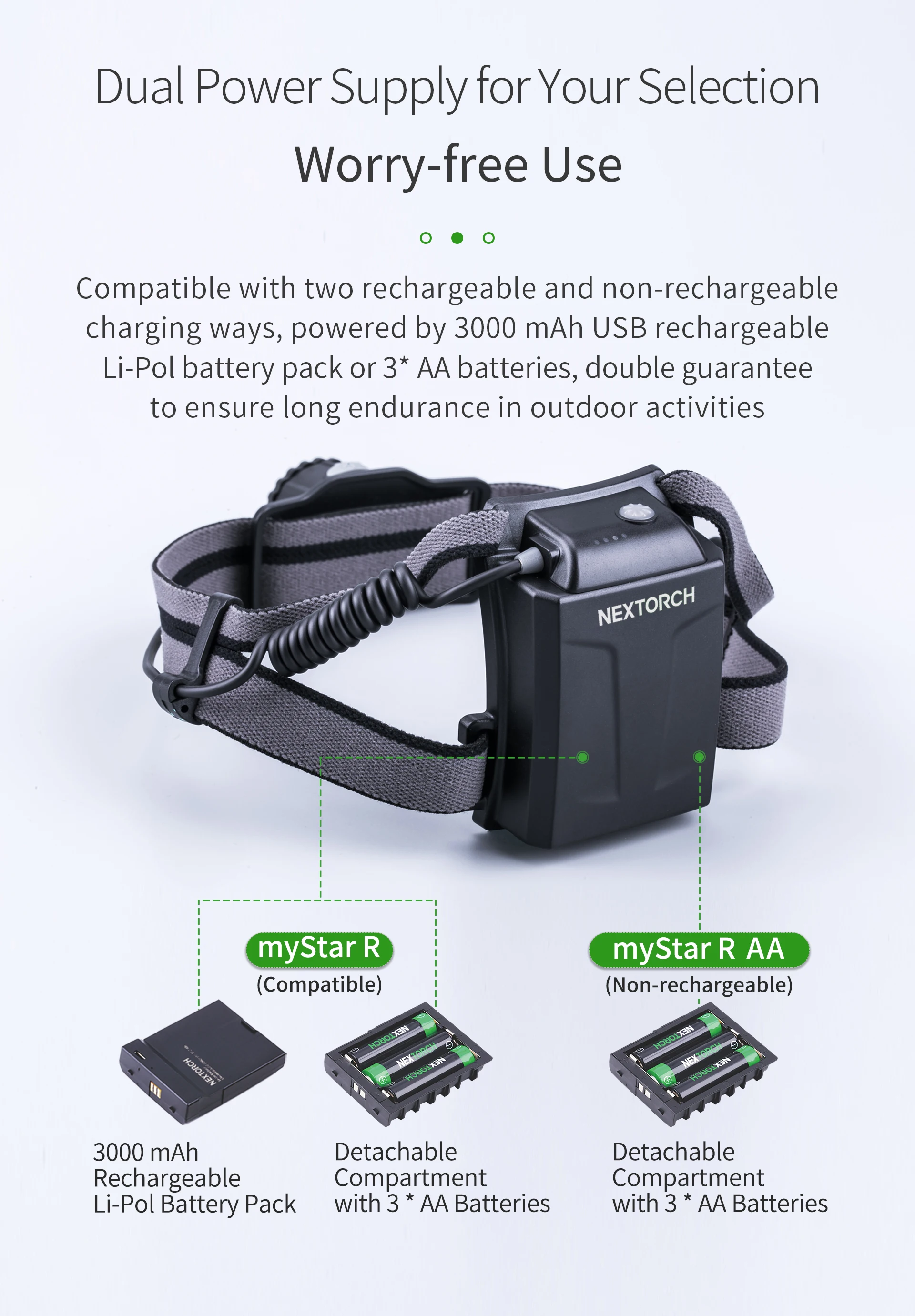 Luz NEXTORCH en entorno exterior