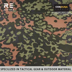 M42 Tejido táctico camuflaje hoja de roble Cordura laminado MOLLE