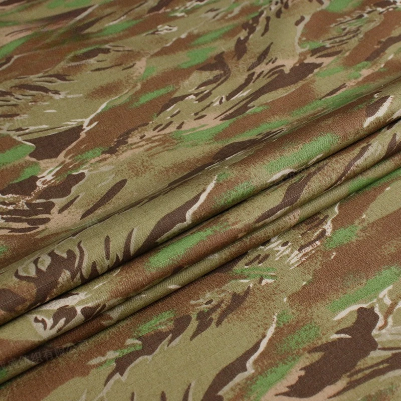 Tela camuflaje ripstop rayas tigre nailon-algodón repelente agua - imagen 4