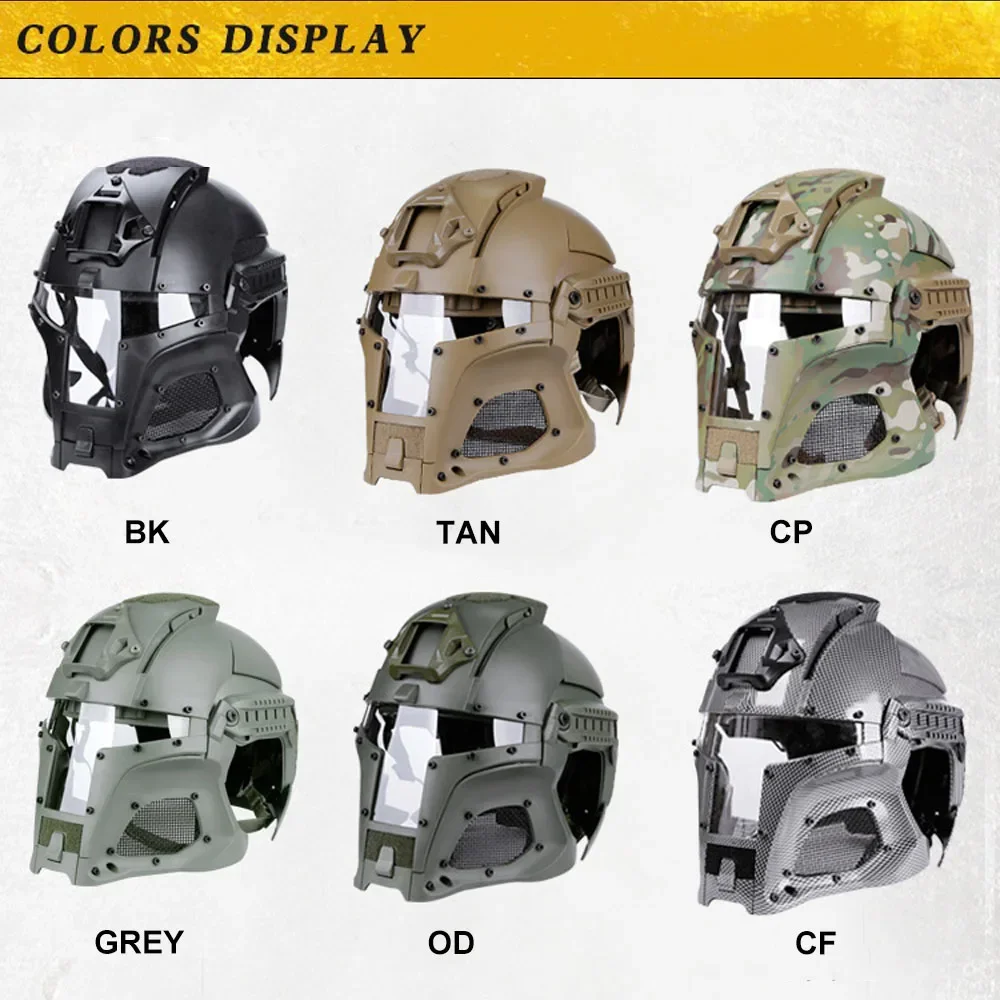 Variantes de color del casco táctico