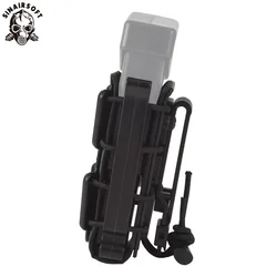 Portacargadores táctico MOLLE liberación rápida 9mm para pistolas