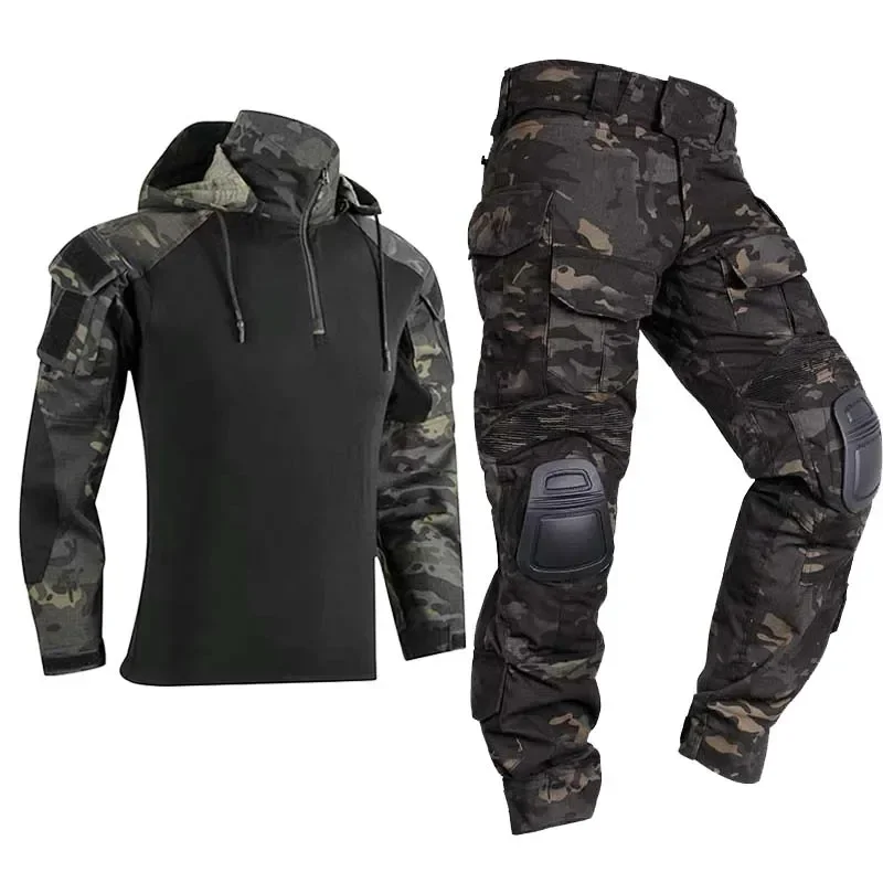 HAN WILD camisas tácticas para hombre, ropa Airsoft y Paintball