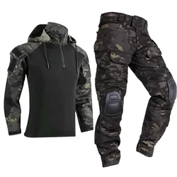 HAN WILD camisas tácticas para hombre, ropa Airsoft y Paintball