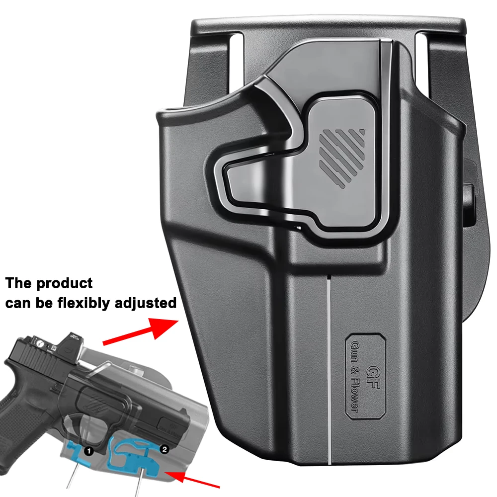 Funda táctica OWB de polímero universal para Glock y compatibles - imagen 2
