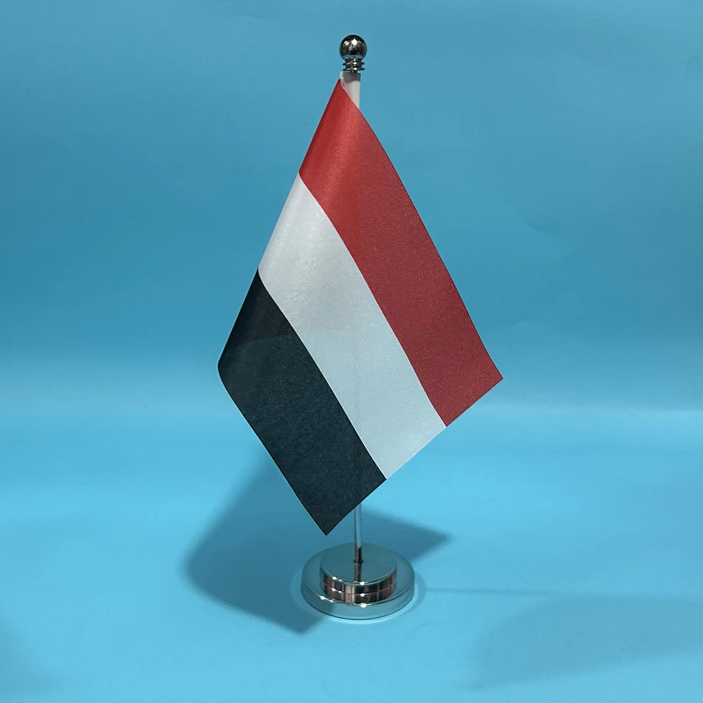 Bandera de Yemen de mesa en poliéster para decoración - imagen 2