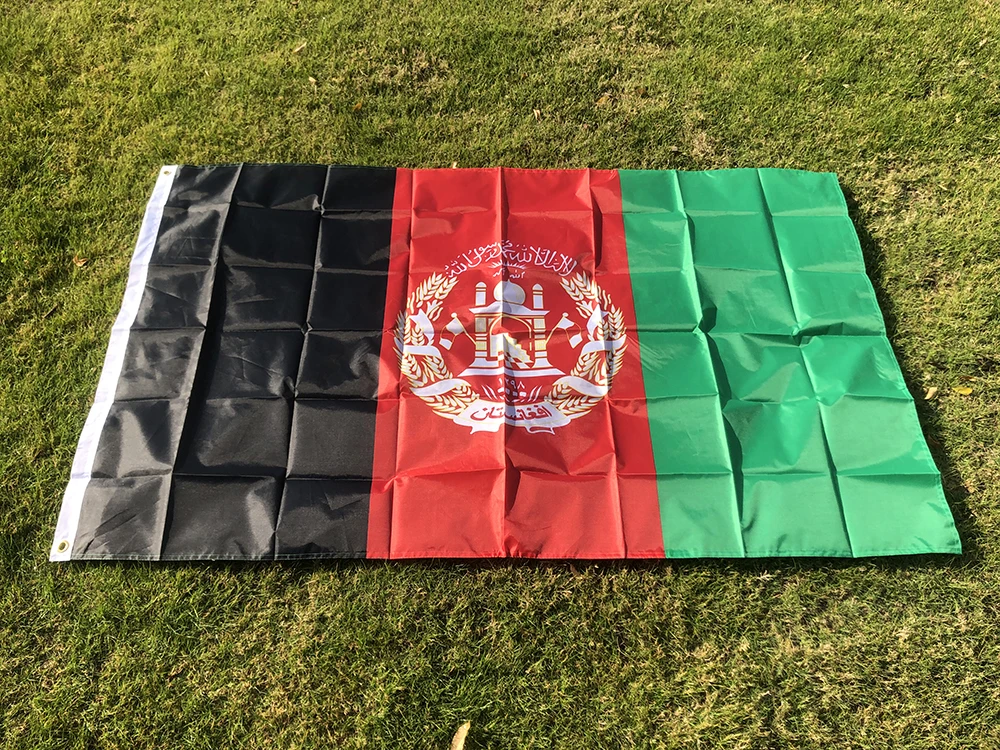 Bandera táctica Afghanistan poliéster con ojales para mástil - imagen 3