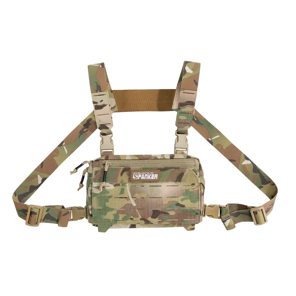 Detalle del panel Molle y correas ajustables