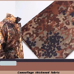 Tela camuflaje desierto sarga algodón poliéster color café para DIY