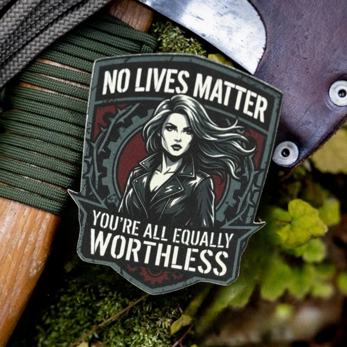Parche táctico Morale velcro No Viven las Vidas de Igual Valor - imagen 5