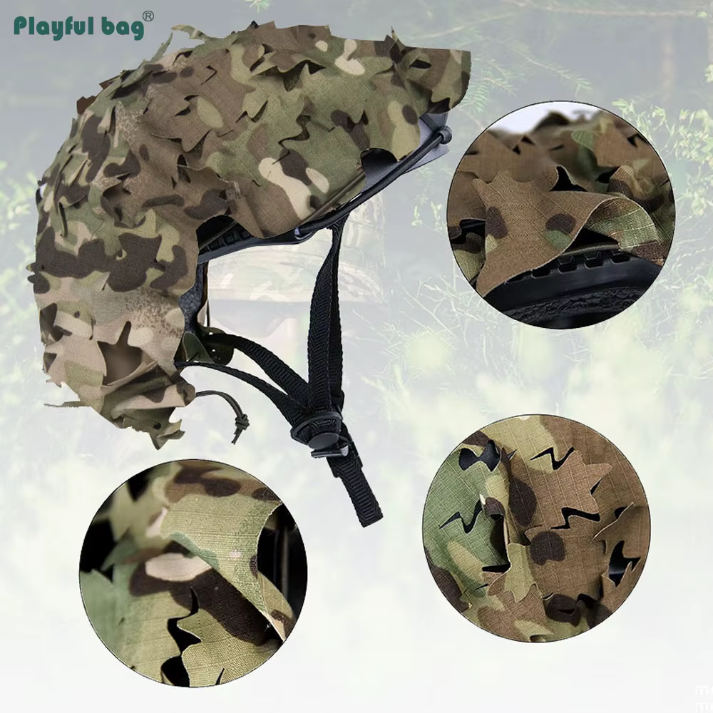 Casco táctico camuflaje corte láser – Exterior y caza - imagen 2