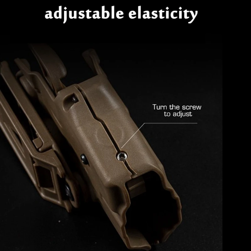 Funda táctica pistola extracción rápida – Mano derecha para cinturón