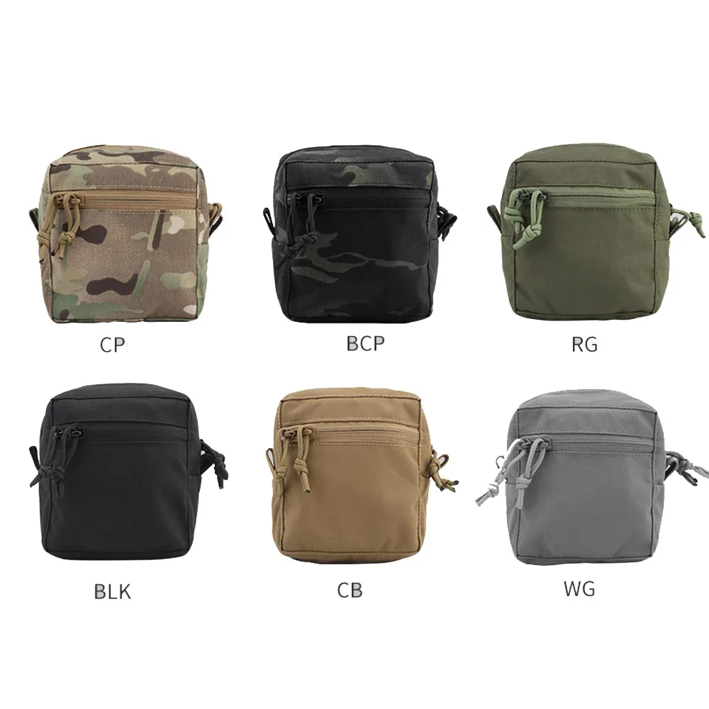 Bolsa táctica MOLLE pequena para cintura – Almacenamiento con cremallera
