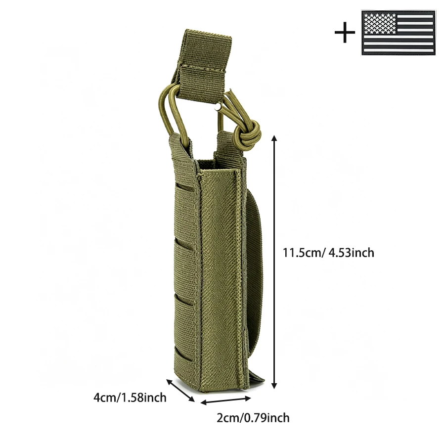 Bolsa táctica elástica para accesorios con bolsillo herramienta exterior - imagen 3