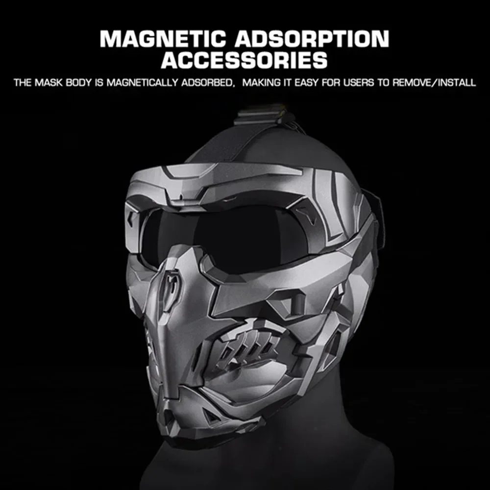Máscara táctica modular de protección magnética para cosplay - imagen 4