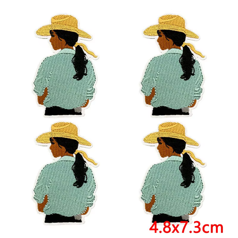 Parche bordado vaquero del Oeste termoadhesivo para mochila y sombrero - imagen 4