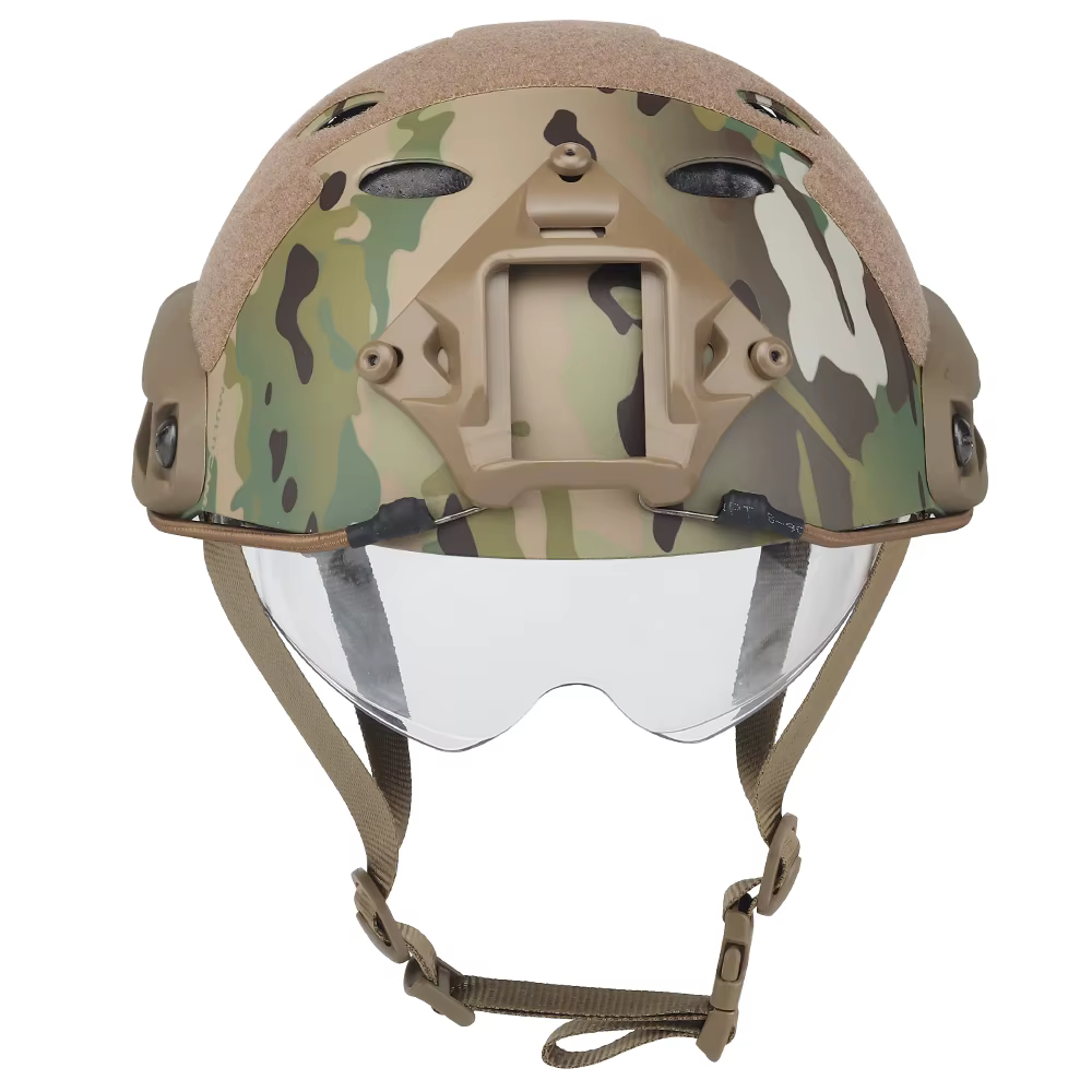 Casco táctico ligero con gafas integradas para airsoft y caza - imagen 5