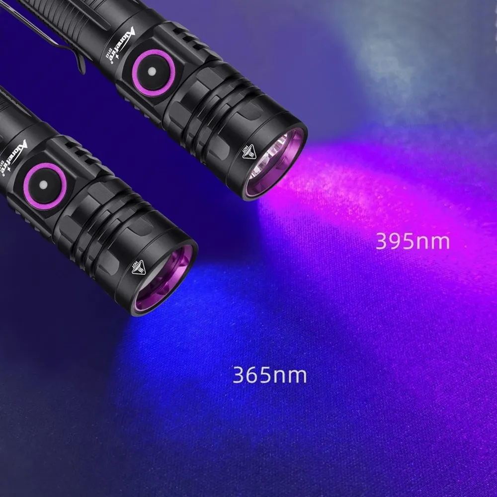 Linterna LED UV 365nm/395nm recargable USB luz negra profesional - imagen 4