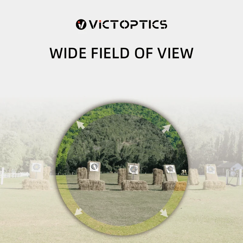 Mira telescópica VictOptics SOI 3-9×40 SFP con torreta tapada para aire comprimido