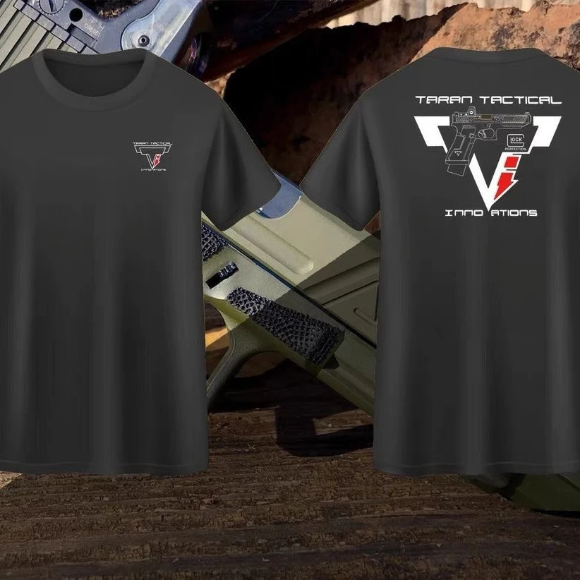 Camiseta táctica manga corta cuello redondo estampado americano