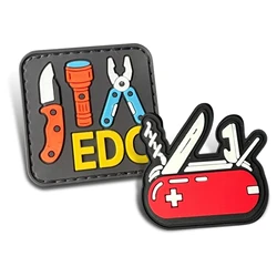 Parche táctico 3D de PVC con velcro para mochilas y chalecos
