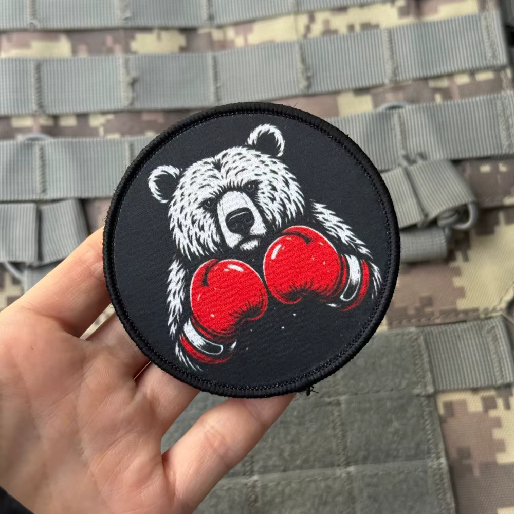The Boxing Bear parche táctico de morale con velcro para mochila - imagen 2
