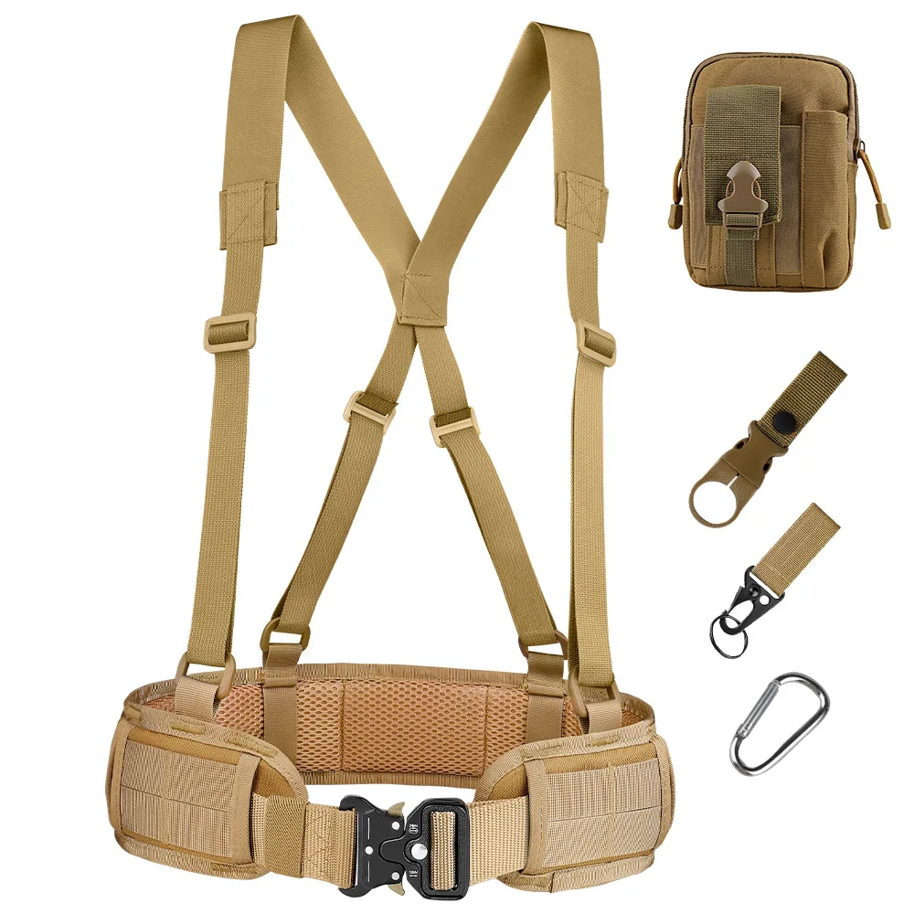Cinturón táctico Molle acolchado Airsoft y paintball para caza - imagen 2