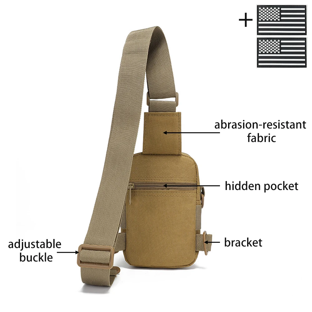 Detalle del diseño compacto del bolso bandolera
