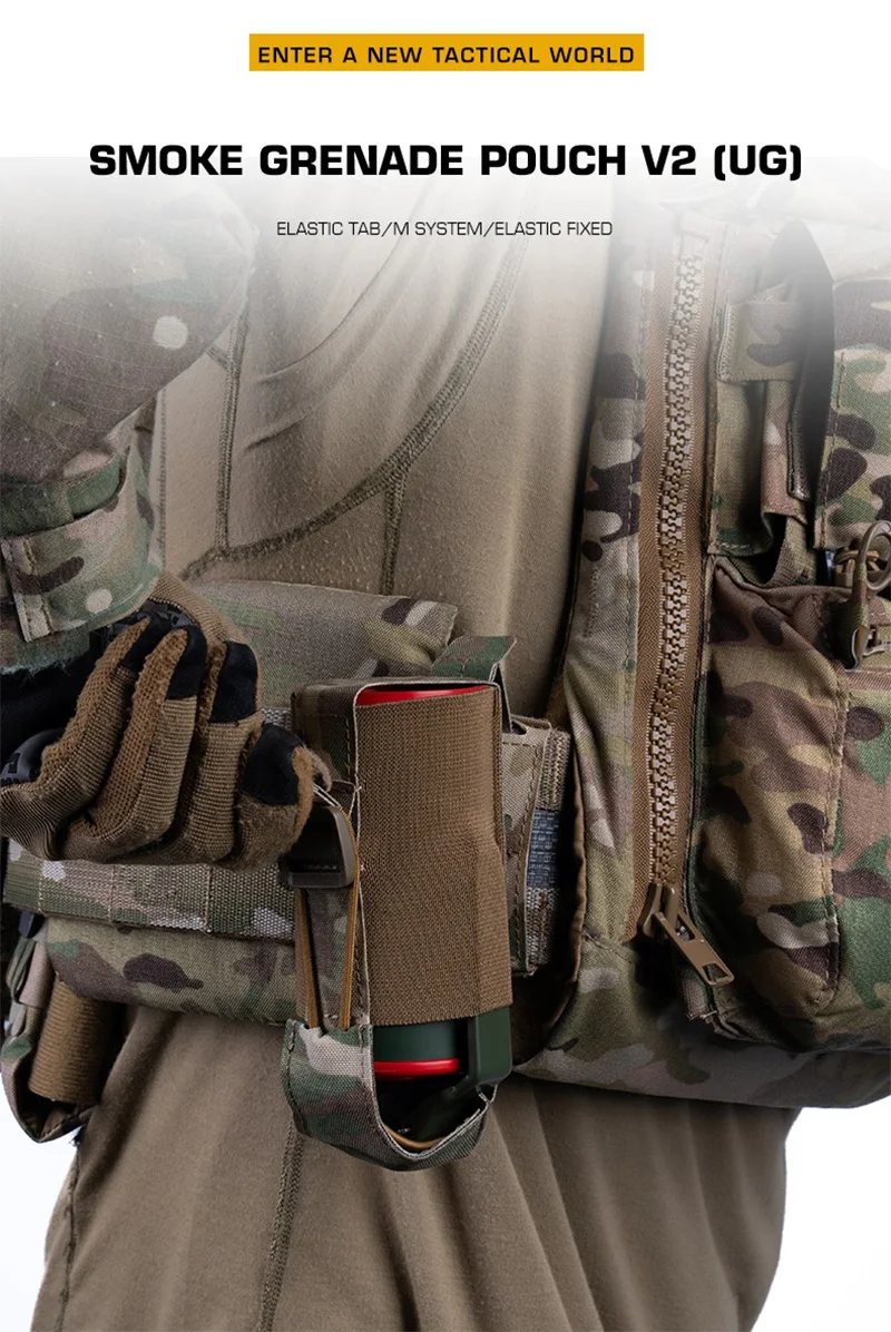 Bolsa táctica V2 con sistema MOLLE y formato individual