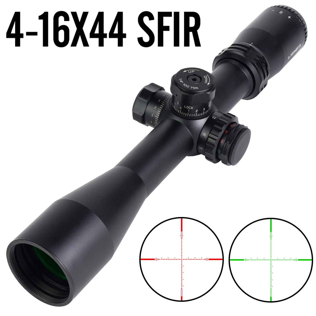 Mira telescópica táctica SFIR rojo verde iluminación con bloqueo rifle - imagen 2