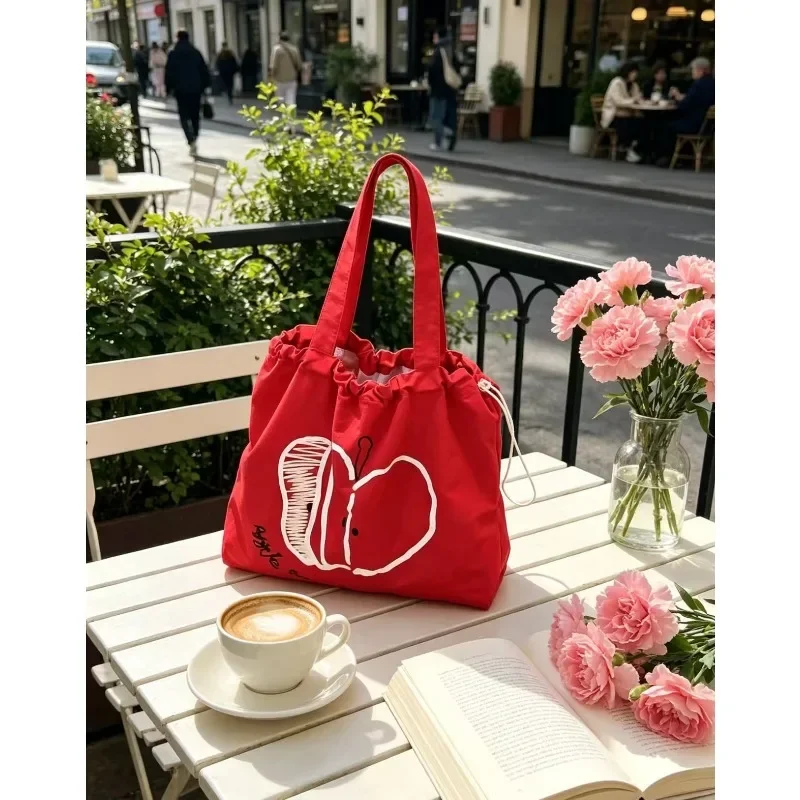 Bolsa táctica de lona con cordón gran capacidad para viajes - imagen 5