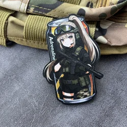 Parche táctico morale Adrenaline Drink con velcro para mochila