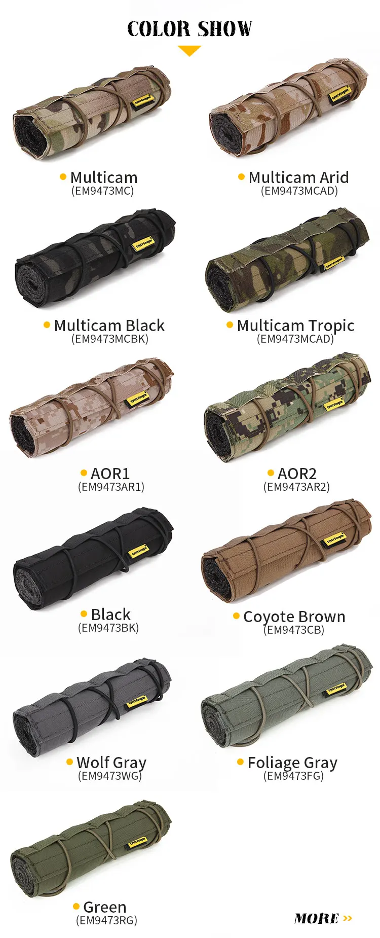 Opciones de camuflaje para uso exterior