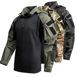 Camisa táctica hombre transpirable resistente al desgaste para campo