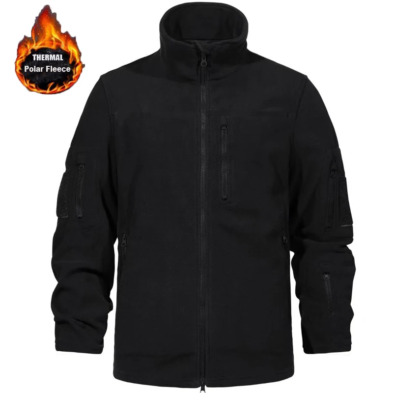 Chaqueta polar táctica hombre – Lana winter windbreaker caza senderismo - imagen 2