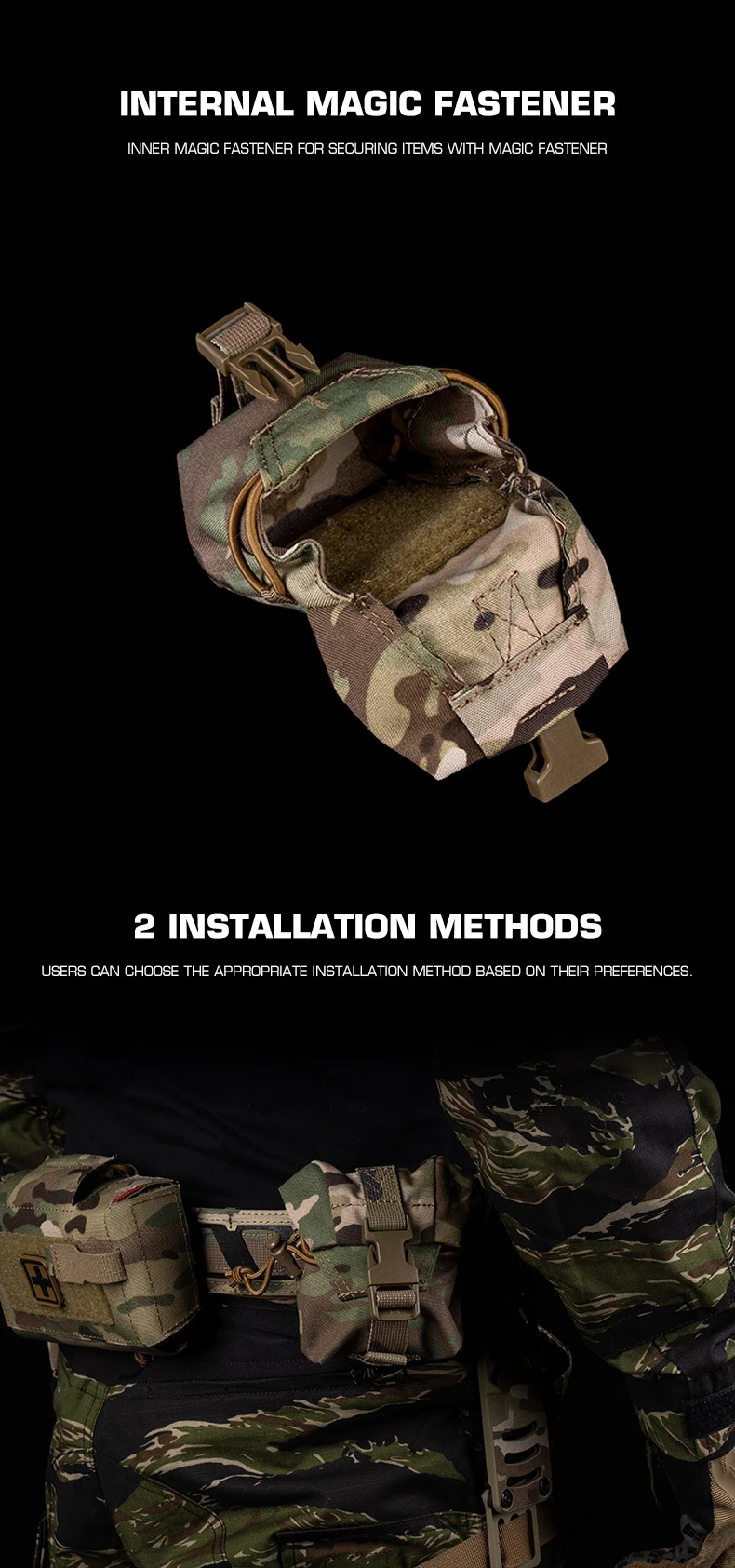 Tactische multifunctionele munitietas detalle de correa
