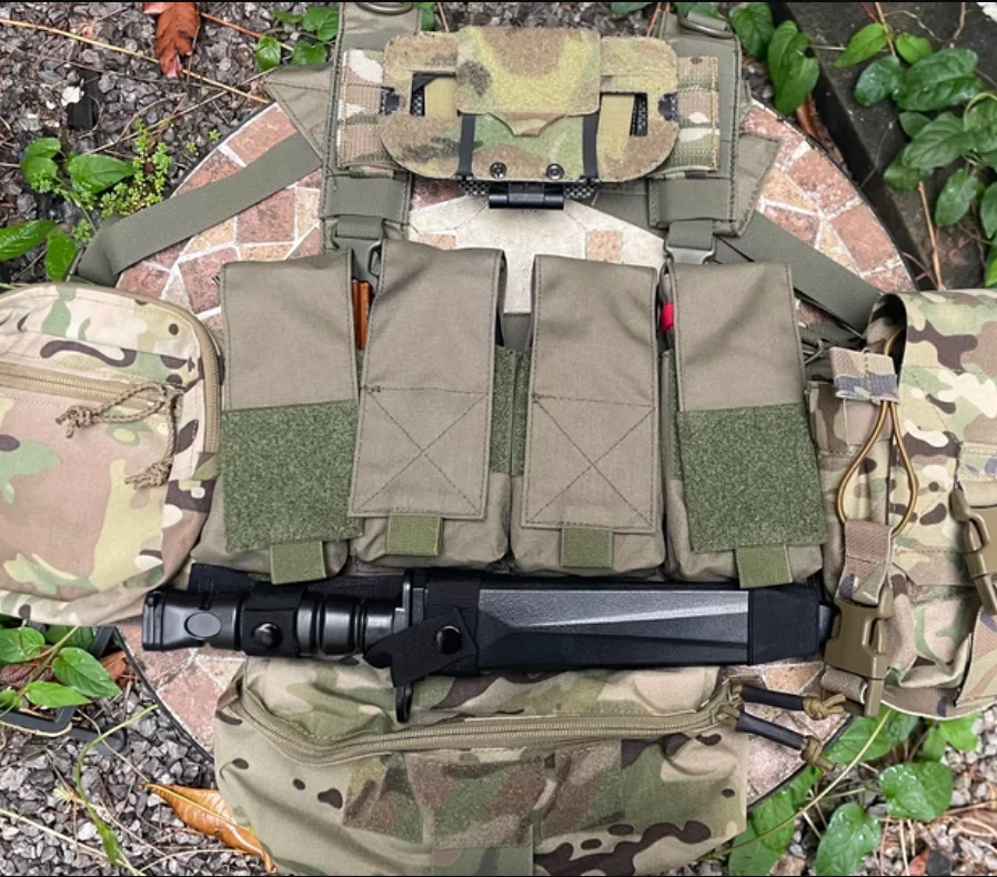 CQ-81 Patrol chaleco táctico MOLLE para cargadores RG Ranger Green - imagen 4