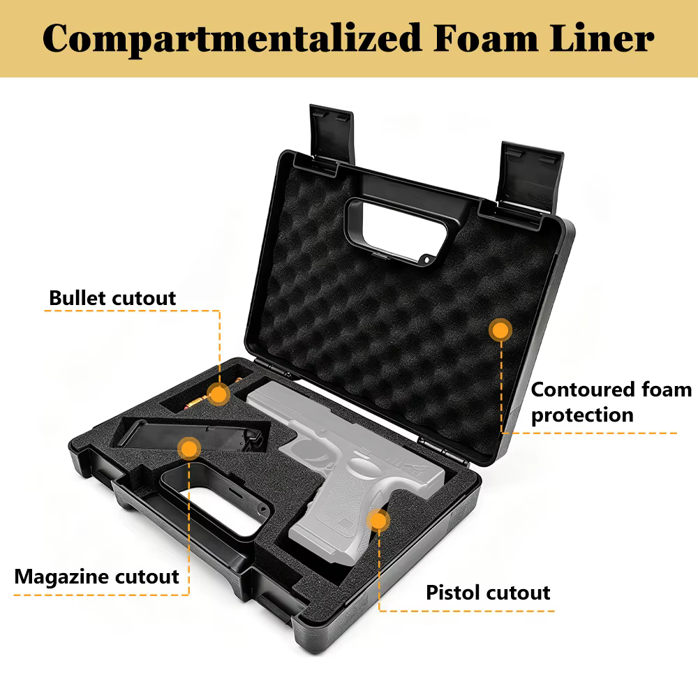 Estuche rígido impermeable para pistola de espuma y cargadores - imagen 3