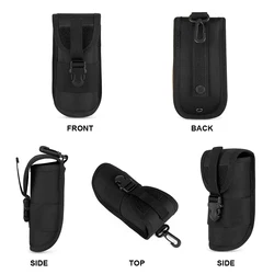 Riñonera táctica impermeable MOLLE – EDC para gafas y linterna