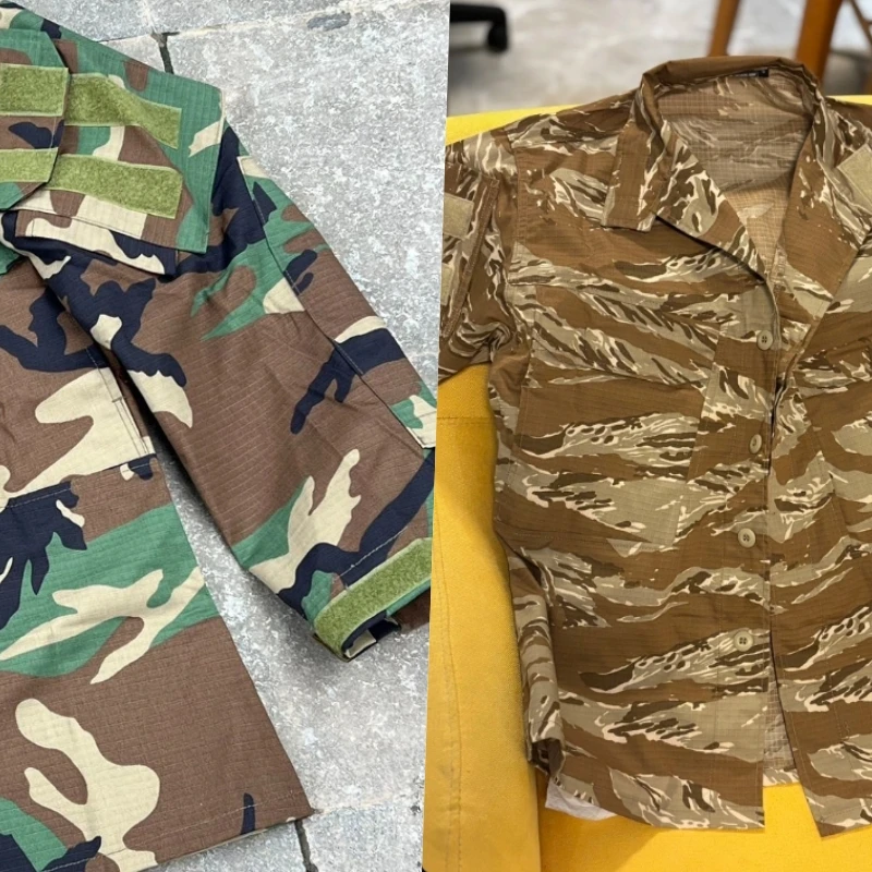 Chaqueta táctica camuflaje desierto rayas tigre ripstop - imagen 4
