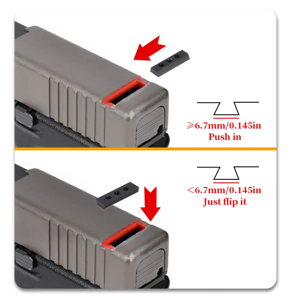 Compatible con Glock 17/19/22/26 y otras plataformas listadas